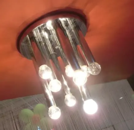 Accessoire authentique suspension lustre inox