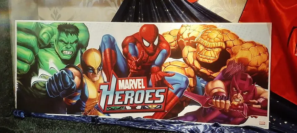 Affiche cartonnée Héros Marvel