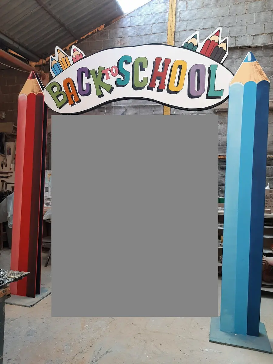 Arche Back to School sur 2 grands crayons
