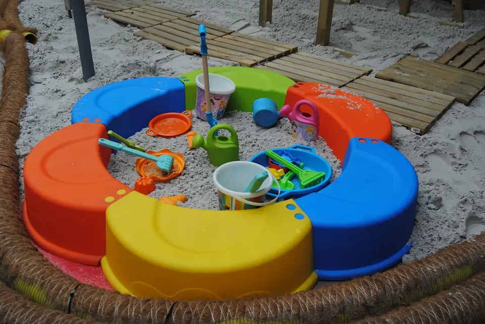 Bac à sable/6 sièges formant un cercle