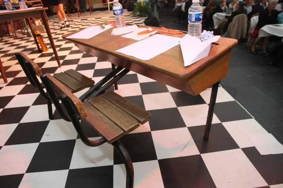 Banc d'écolier 2 places (ados)