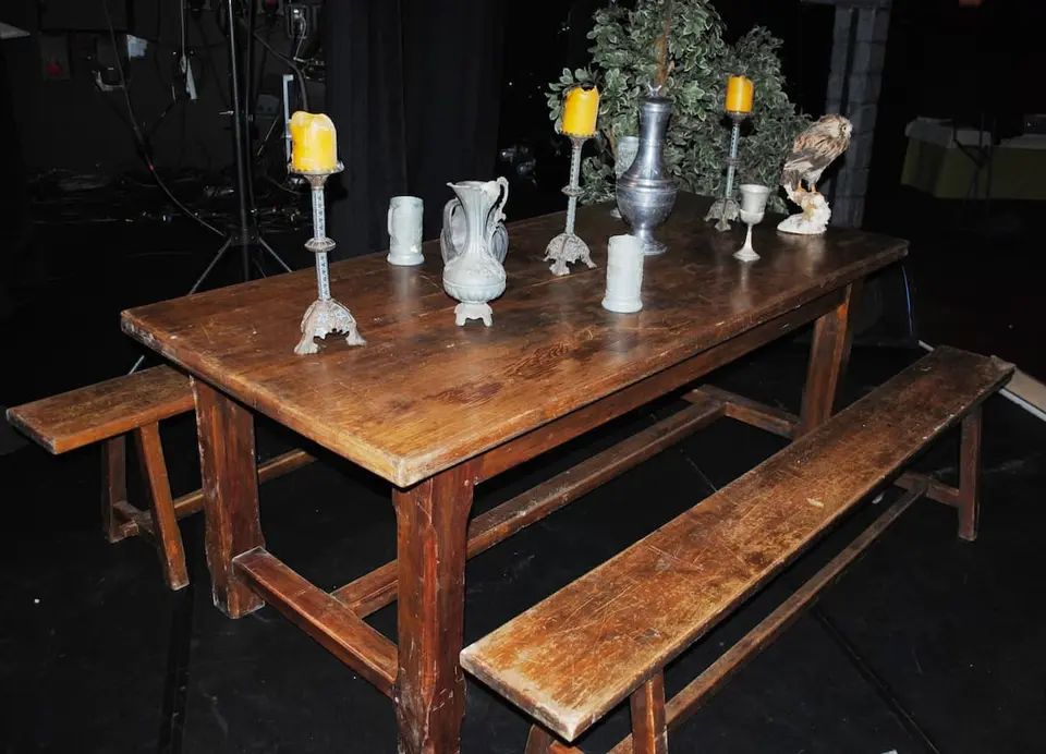 Banc en bois massif