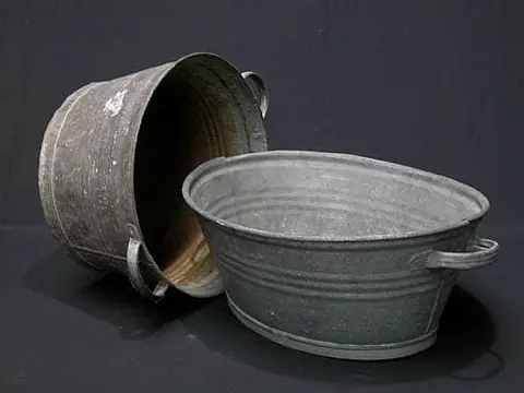 Bassine en zinc