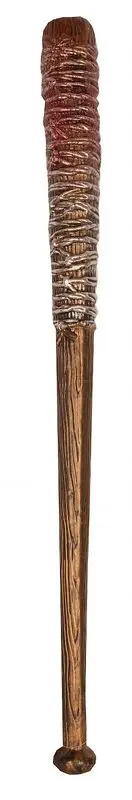 Batte de baseball ensanglantée à fil barbelé 74 cm