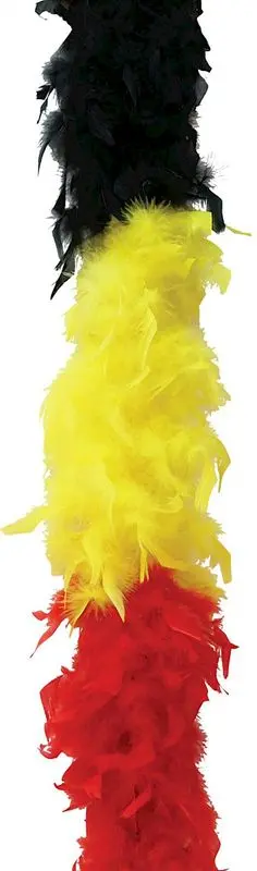 Boa belge à plumes en bandes