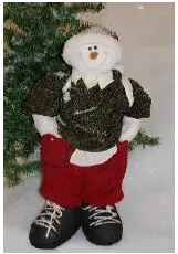 Bonhomme de neige petit garçon 35cm