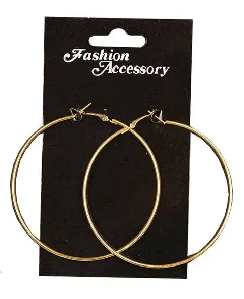 Boucles d'oreilles grands anneaux dorés
