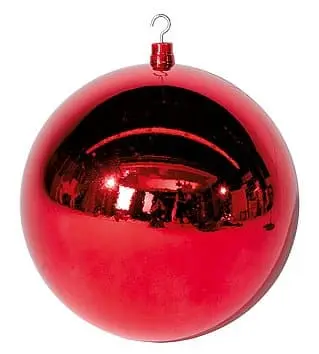 Boule de Noël géante rouge