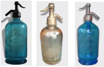 Bouteille d'eau de seltz "Siphon" authentique
