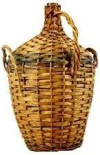 Bouteille en paille