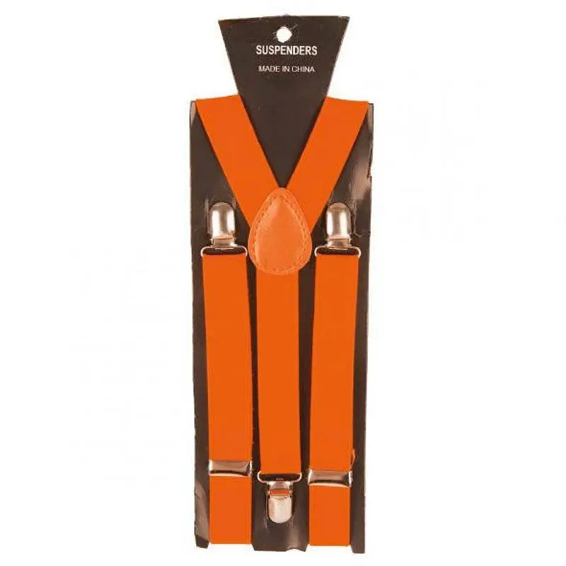Bretelles orange unies