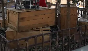 Caisse en bois XXL avec couvercle