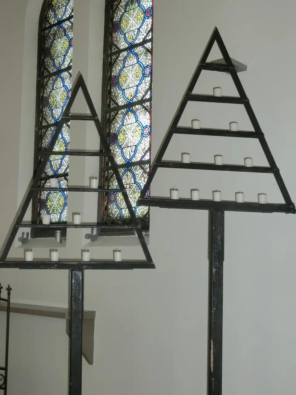 Candélabre en bois 2 hauteurs