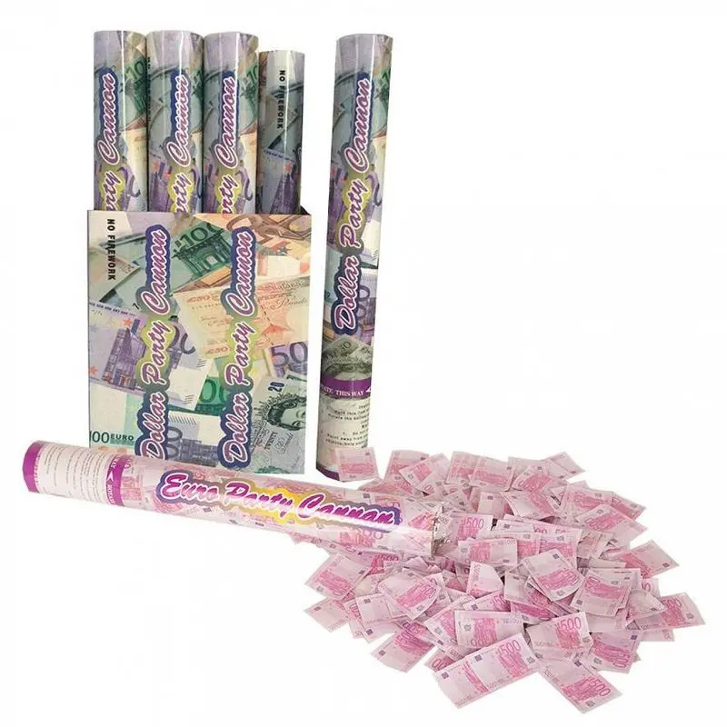 Canon à confettis billets de banque 40 cm