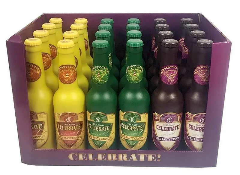 Canon de fête en bouteille de bière