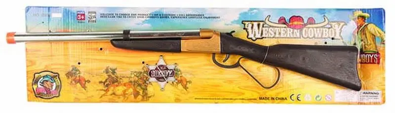 Carabine de cow-boy avec étoile de shérif