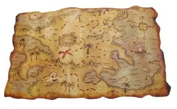 Carte aux trésors 30/46cm