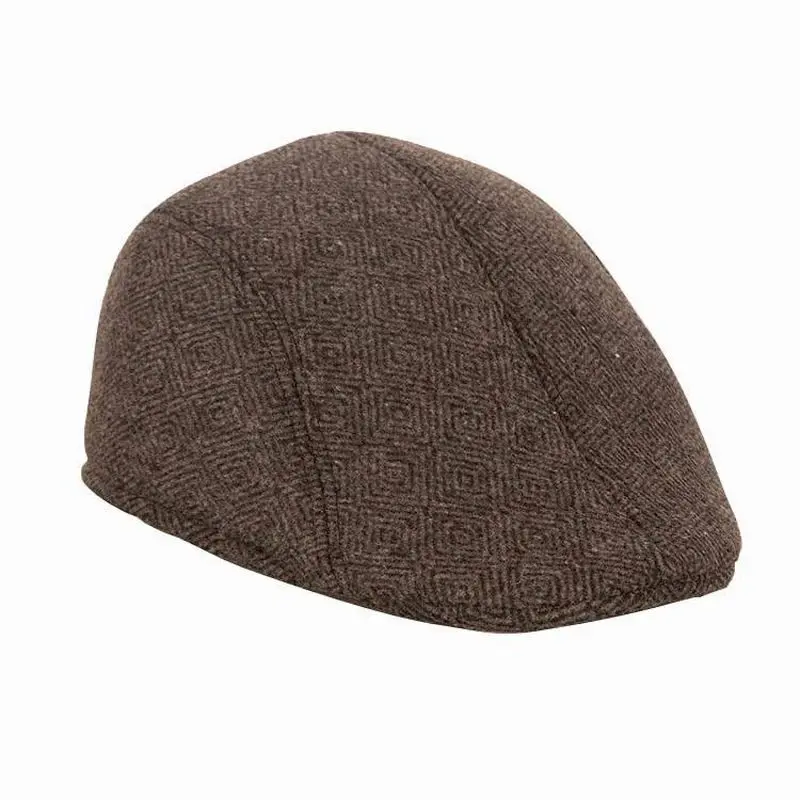 Casquette plate grise