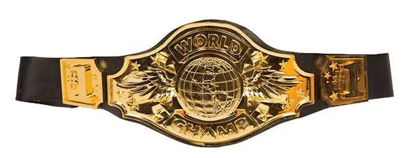 Ceinture de champion du monde dorée
