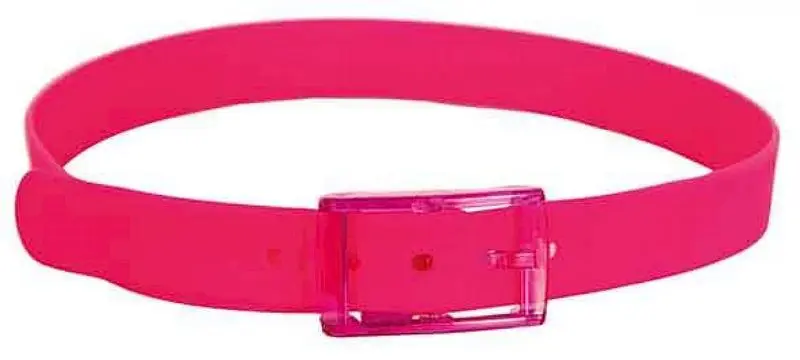 Ceinture fluo fuchsia en plastique