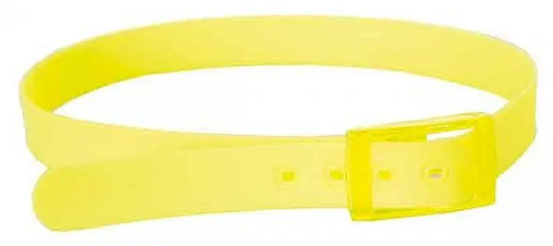 Ceinture fluo jaune en plastique
