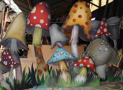 Champignons géants 2D (grand)