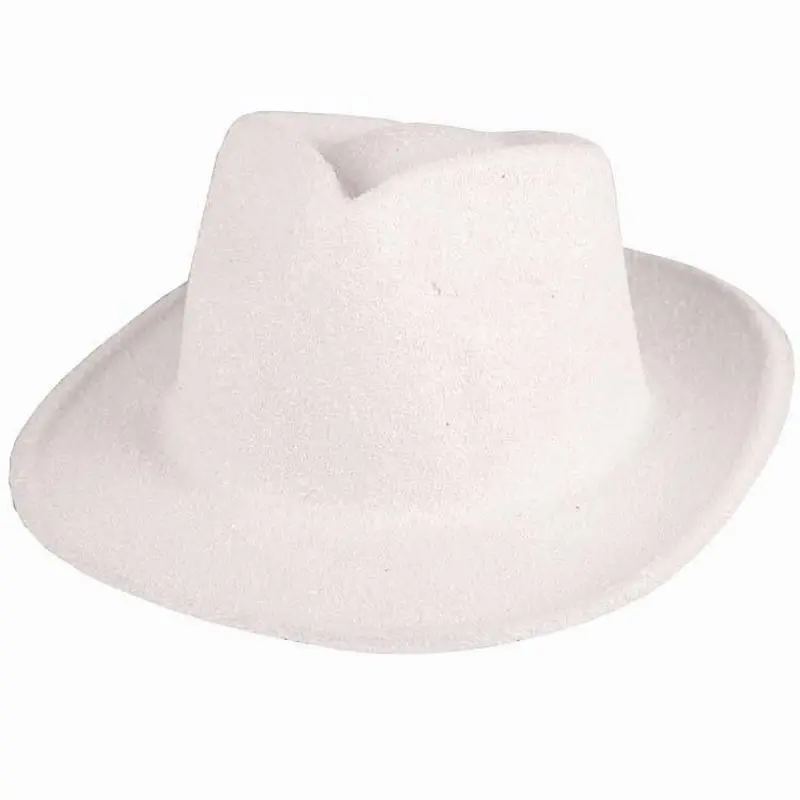 Chapeau à calotte creusée blanc à paillettes