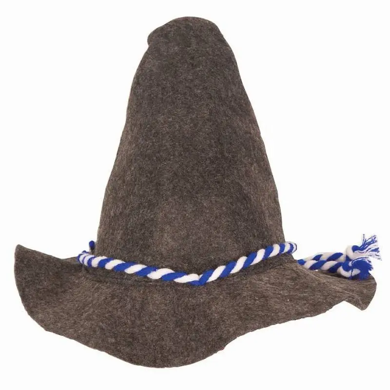 Chapeau bavarois pointu gris