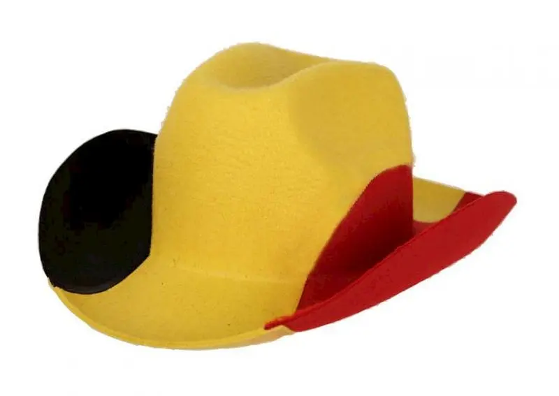 Chapeau de cowboy supporter Belgique