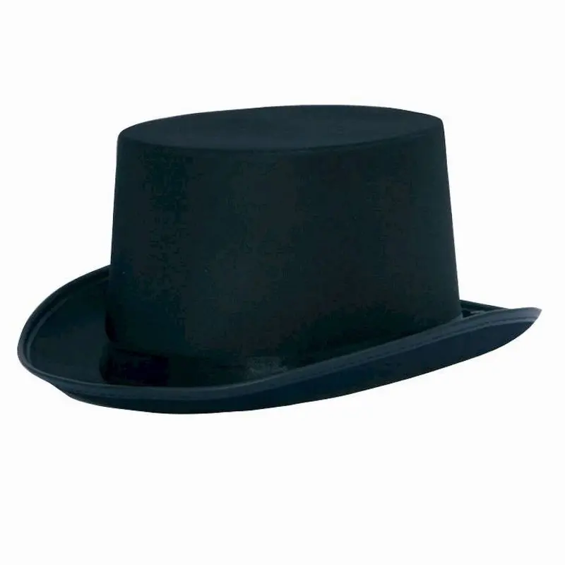 Chapeau haut de forme satin noir