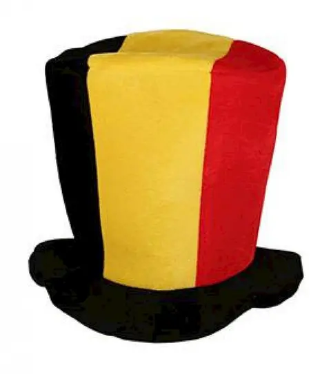 Chapeau haut de forme supporter Belgique