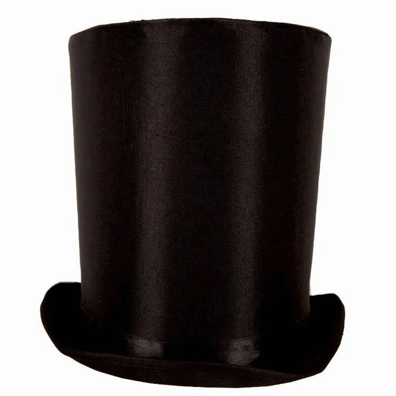 Chapeau haut de forme tuyau de poêle noir