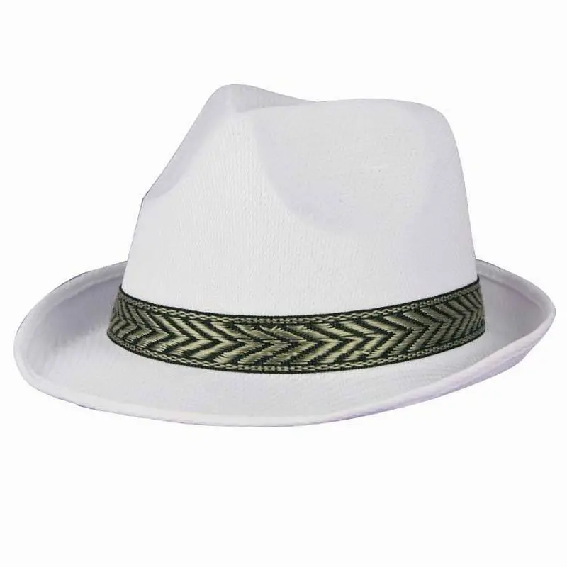 Chapeau trilby blanc
