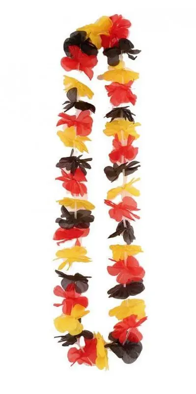 Collier hawaïen aux couleurs de la Belgique