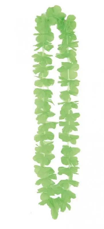 Collier hawaïen de fleurs vertes