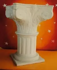 Colonne ronde (vasque) en résine