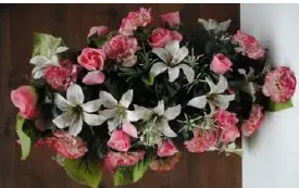 Couronne de cimetière fleurs
