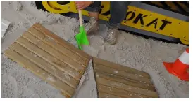 Dalle de bois pour chemin
