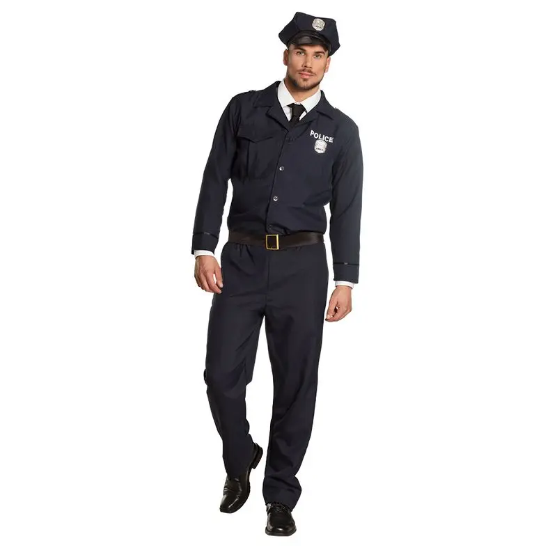 Déguisement agent de police en uniforme bleu marine adulte