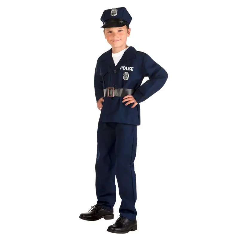 Déguisement agent de police en uniforme bleu marine enfant