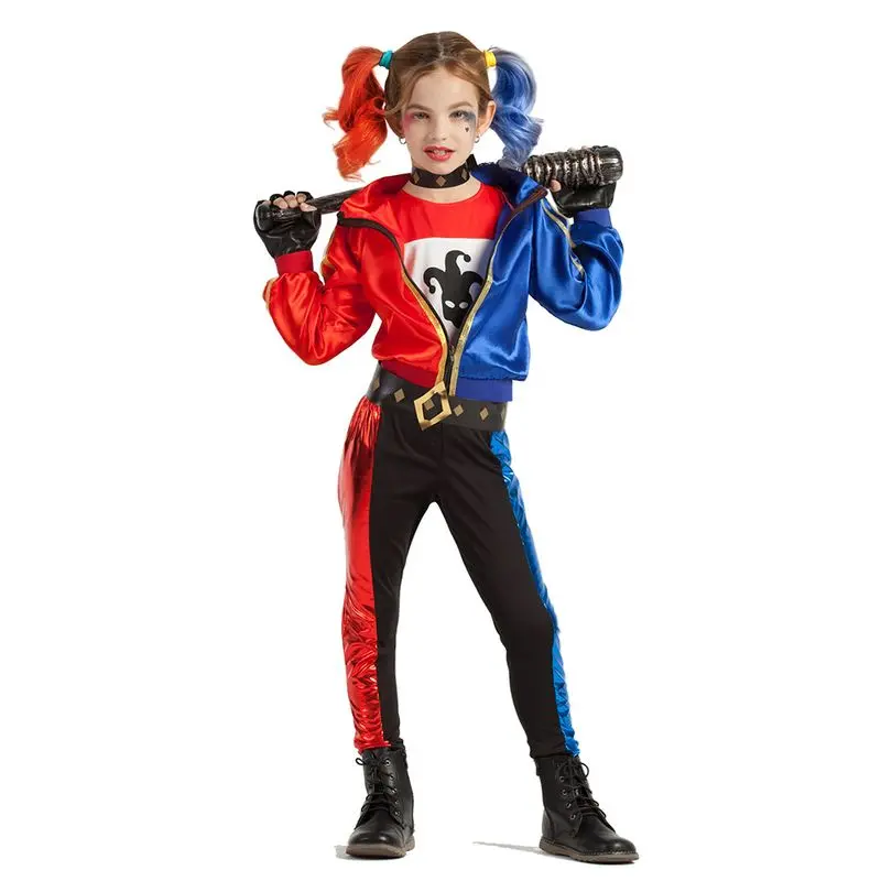 Déguisement arlequine déjantée enfant