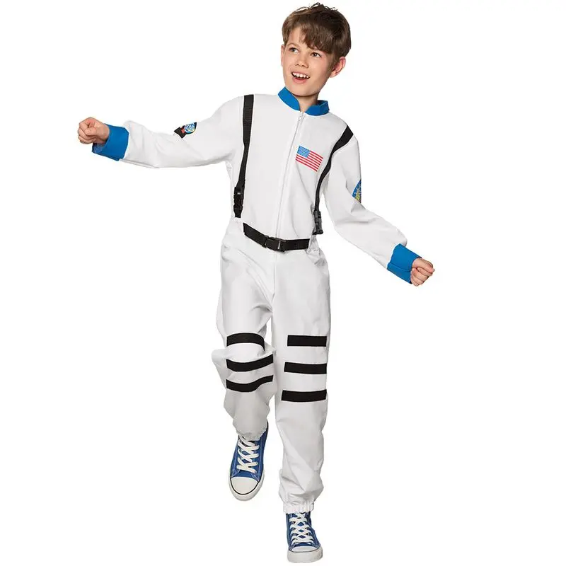 Déguisement astronaute à sangles noires enfant