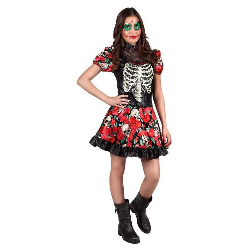 Déguisement Catrina aux roses