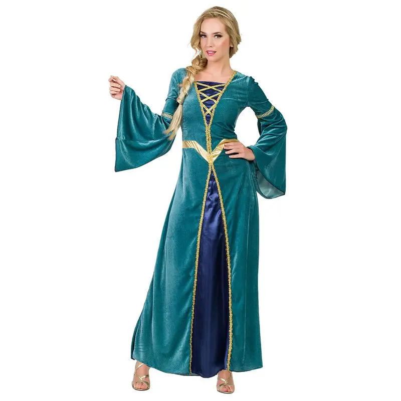 Déguisement châtelaine turquoise adulte