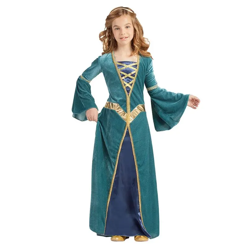 Déguisement châtelaine turquoise enfant