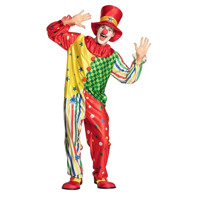 Déguisement clown patchwork adulte