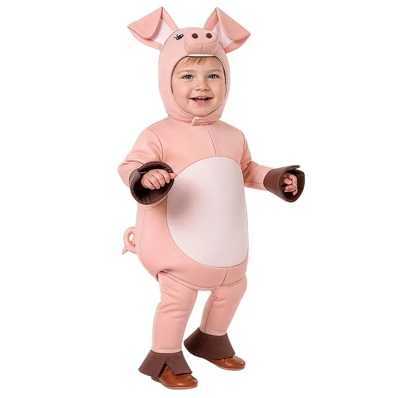 Déguisement cochon à sabots bruns