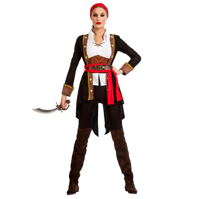 Déguisement corsaire à écharpe rouge