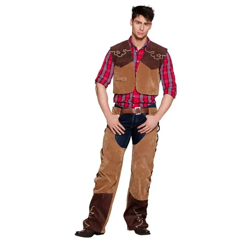 Déguisement cowboy à gilet brodé