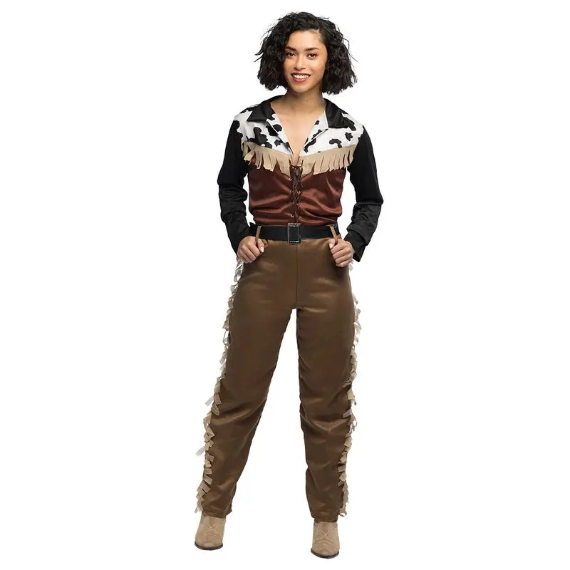 Déguisement cowgirl à imprimé vache